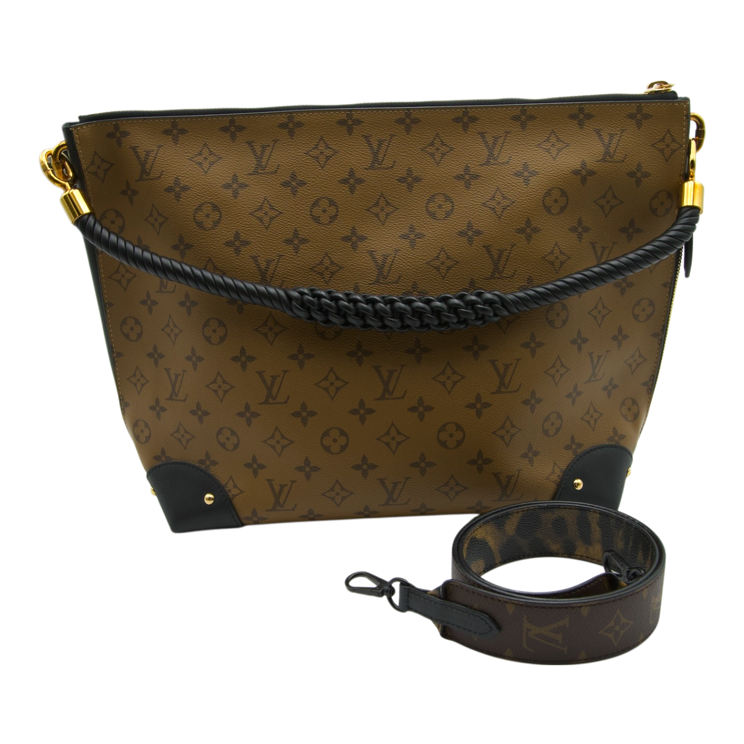 Louis Vuitton Triangle Softy Reverse Monogram Bag