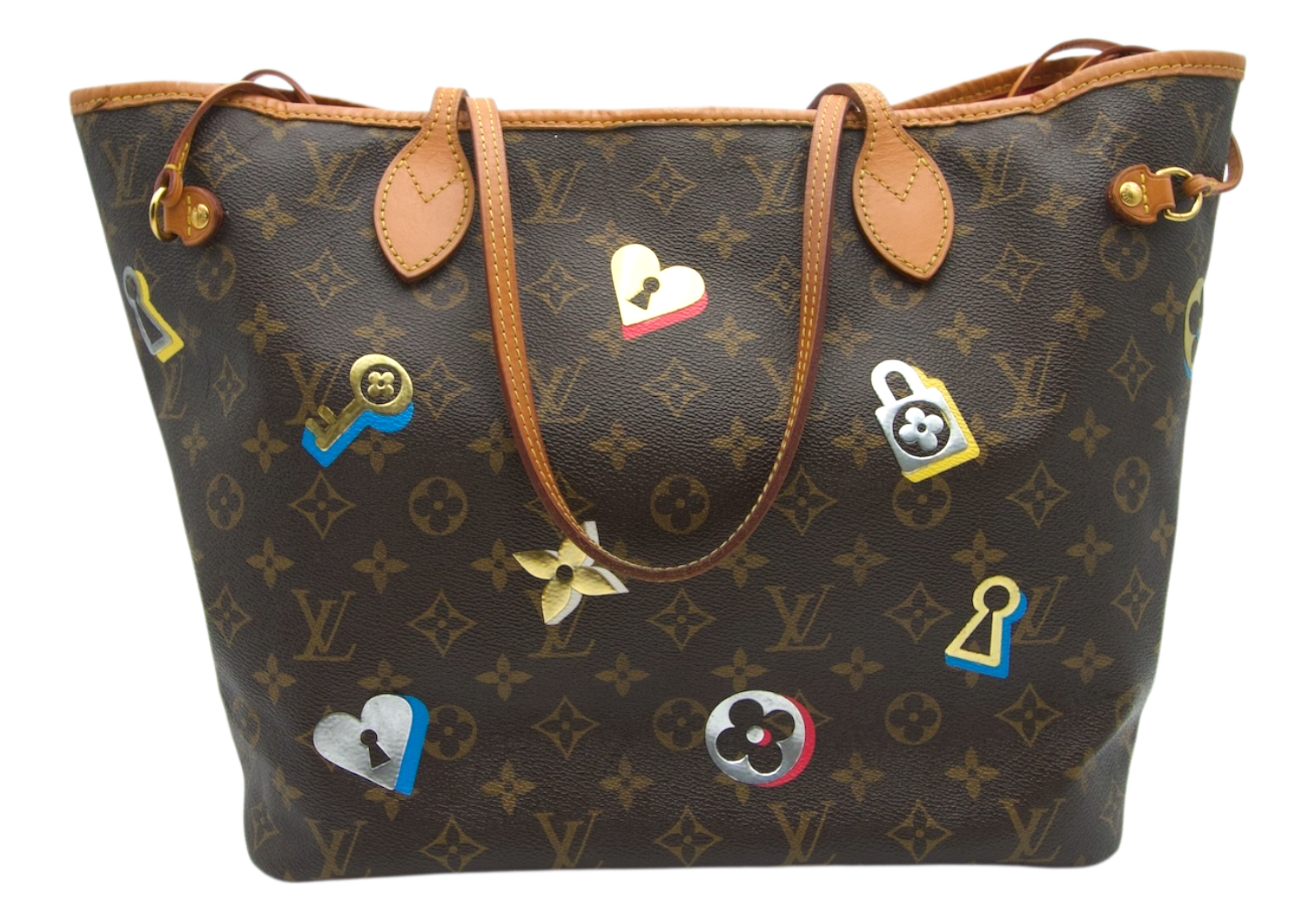 Louis Vuitton Monogram Love Lock Neverfull MM