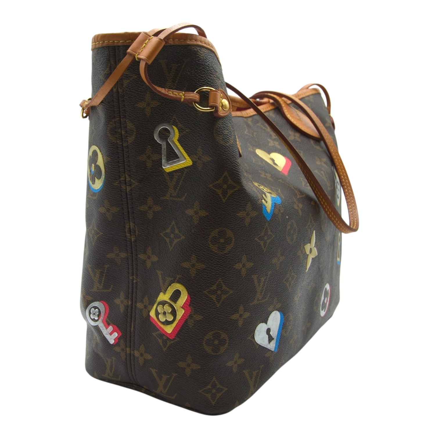 Louis Vuitton Monogram Love Lock Neverfull MM