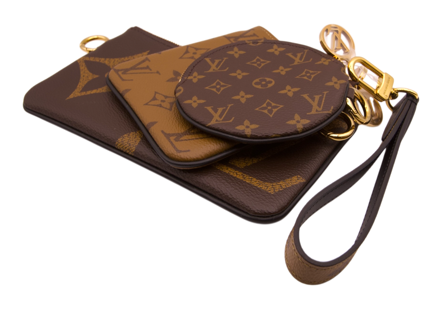 Louis Vuitton Reverse Monogram Giant Trio Pouch Set