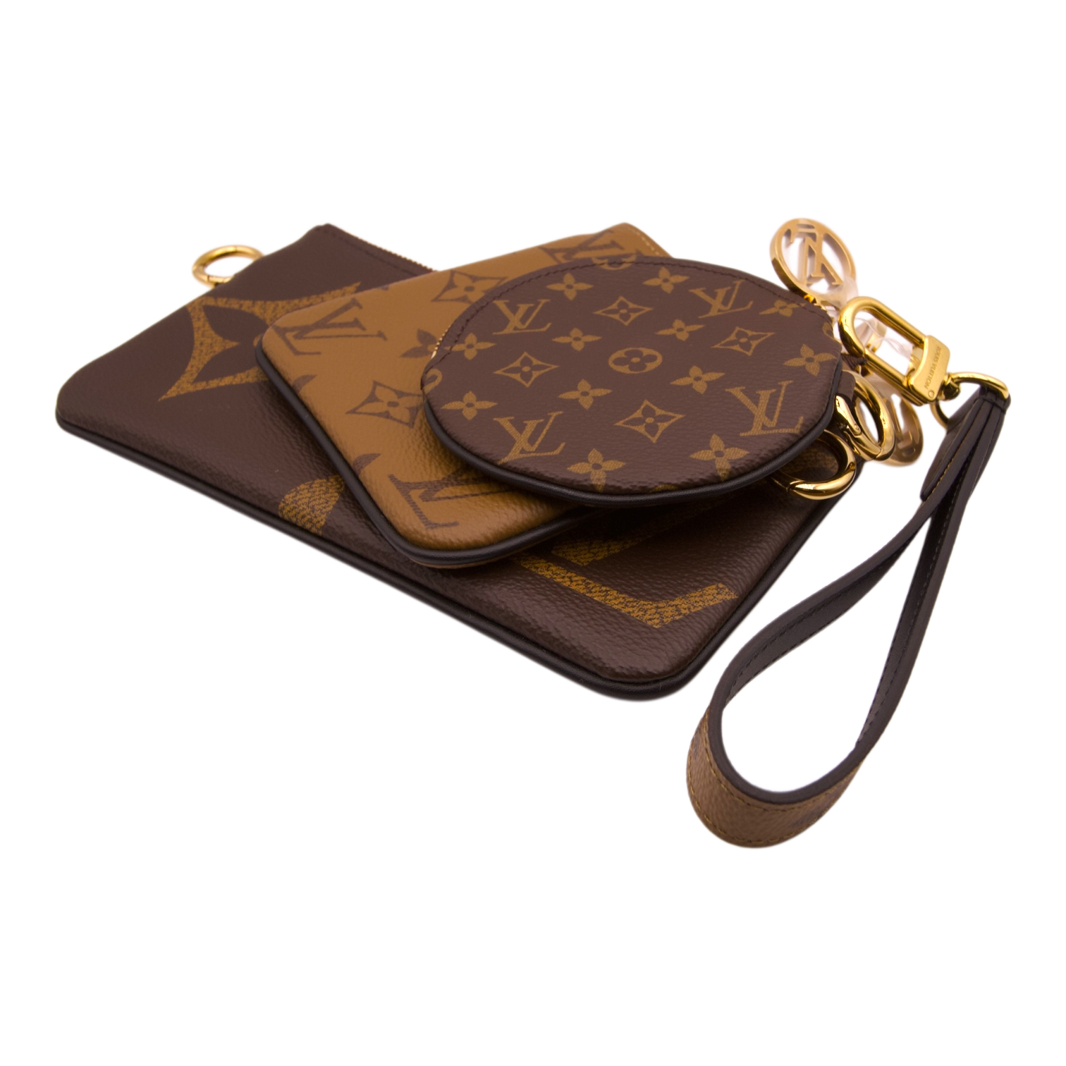 Louis Vuitton Reverse Monogram Giant Trio Pouch Set
