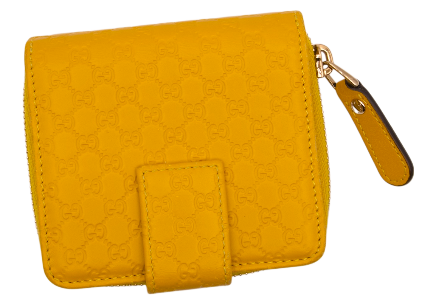 Gucci Microguccissima GG Monogram Yellow Wallet