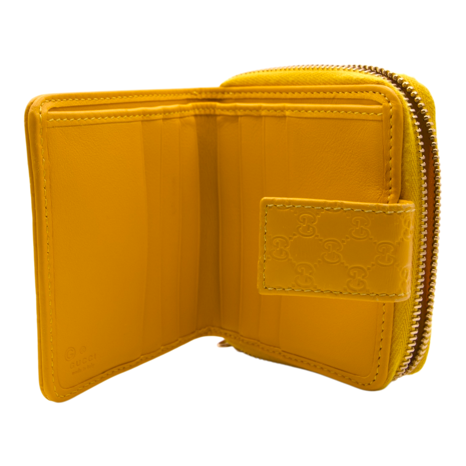 Gucci Microguccissima GG Monogram Yellow Wallet