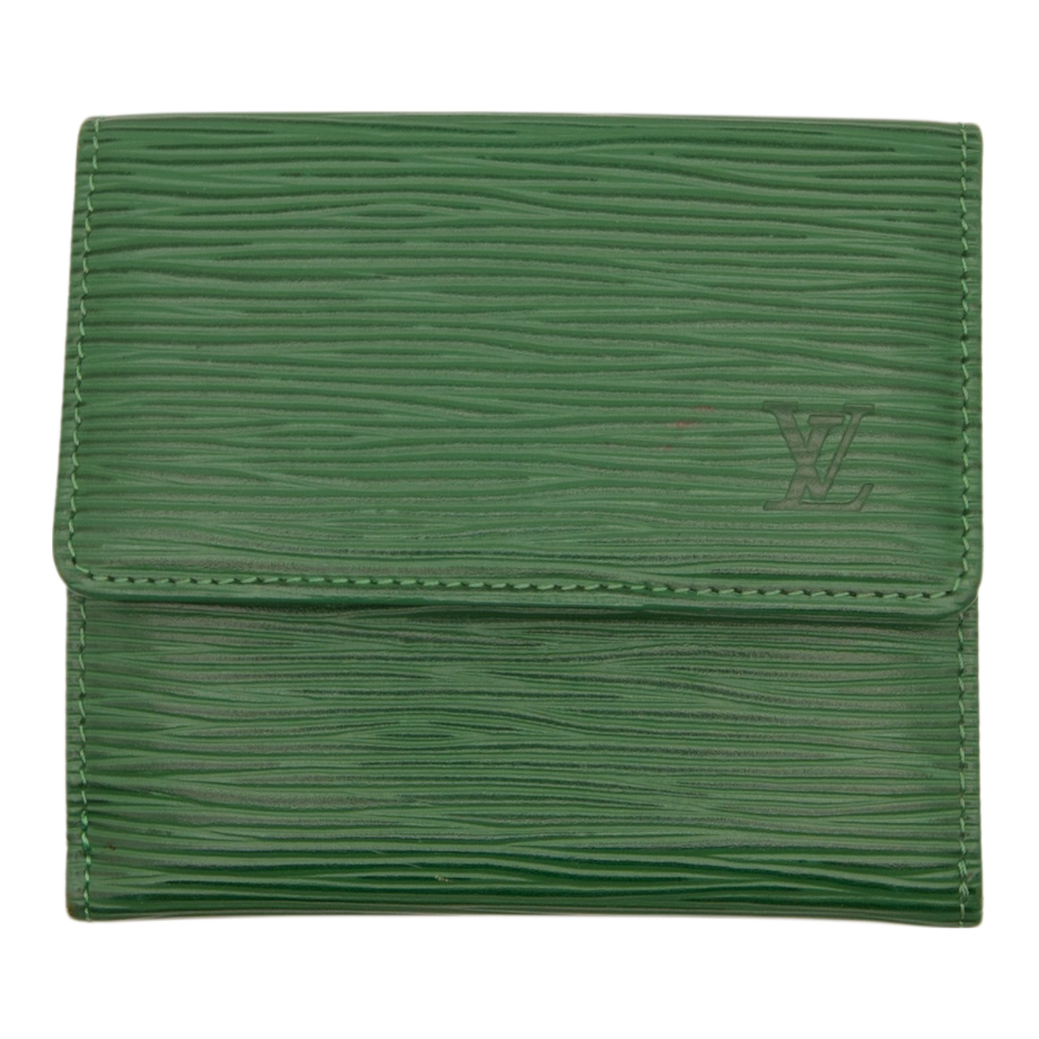 Louis Vuitton Borneo Green Epi Leather Elise Wallet