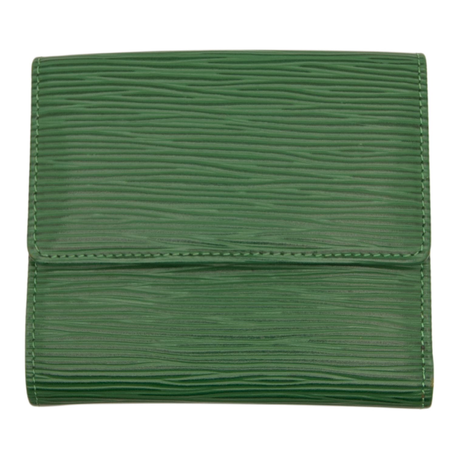 Louis Vuitton Borneo Green Epi Leather Elise Wallet