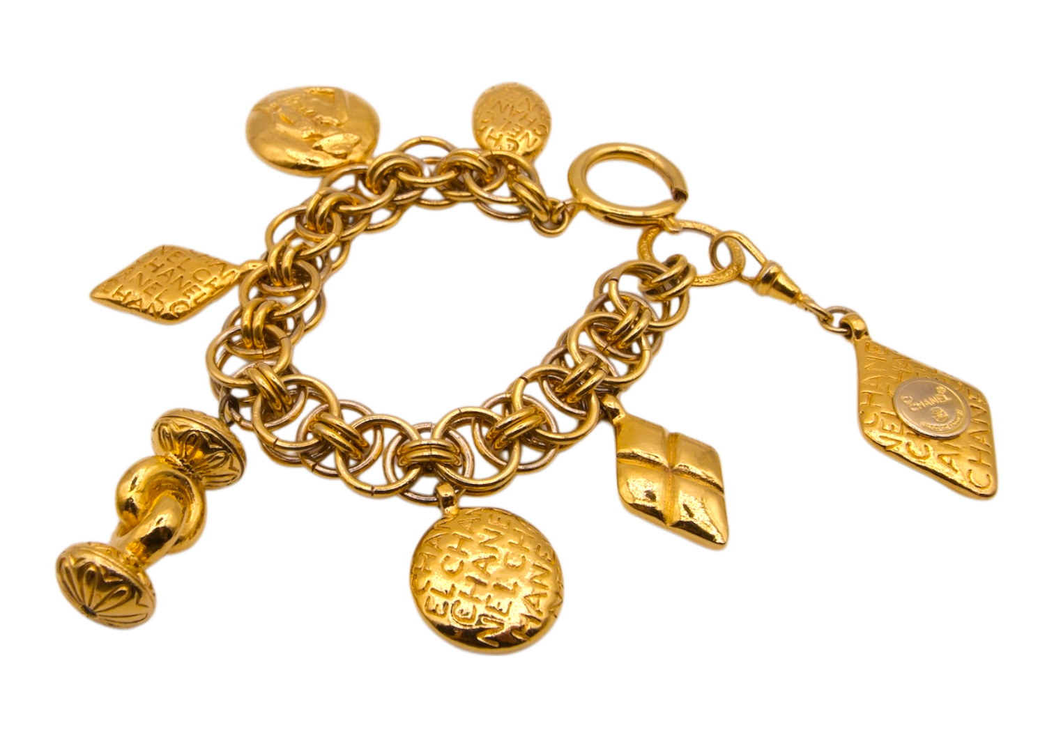 Chanel Vintage Mademoiselle Charm Bracelet