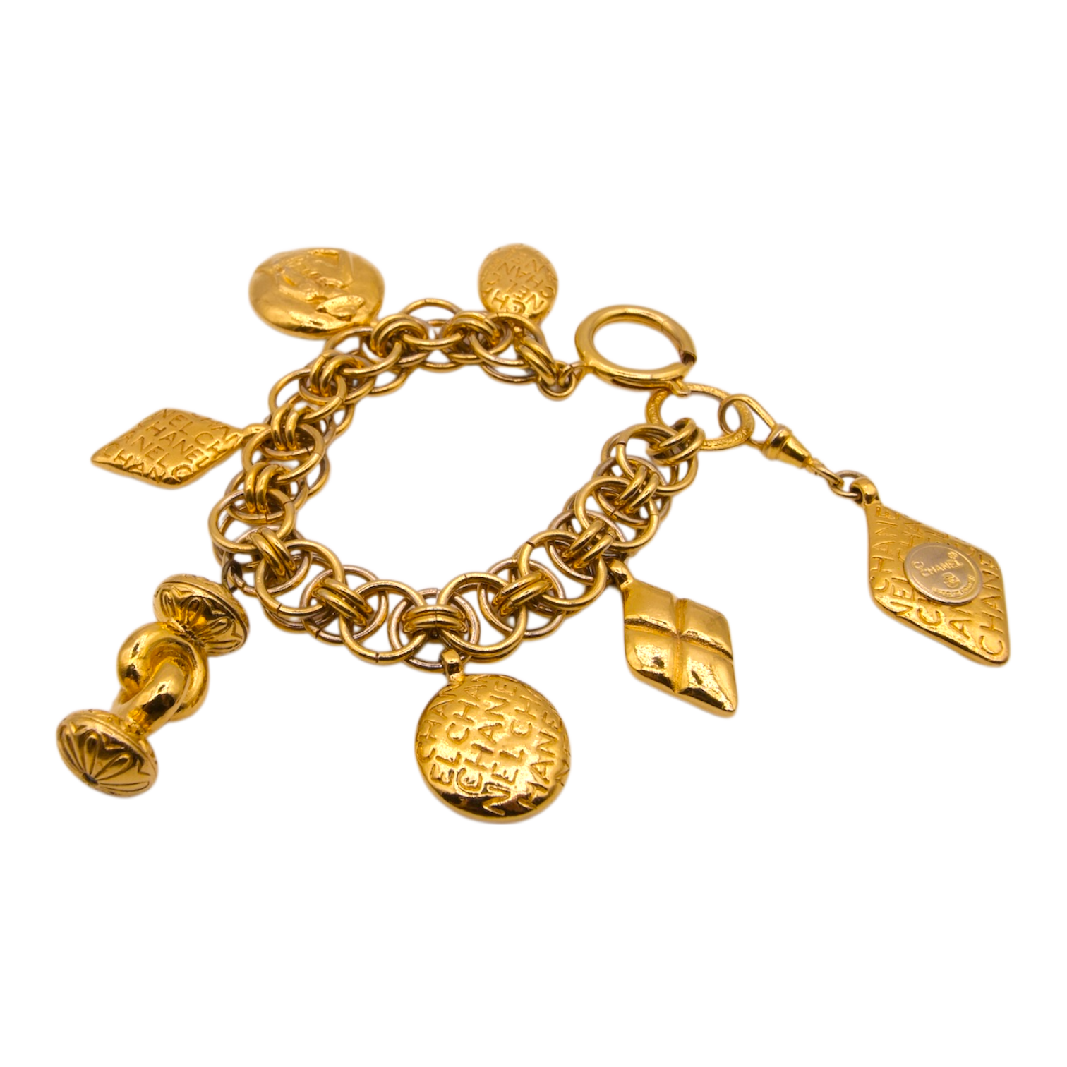 Chanel Vintage Mademoiselle Charm Bracelet
