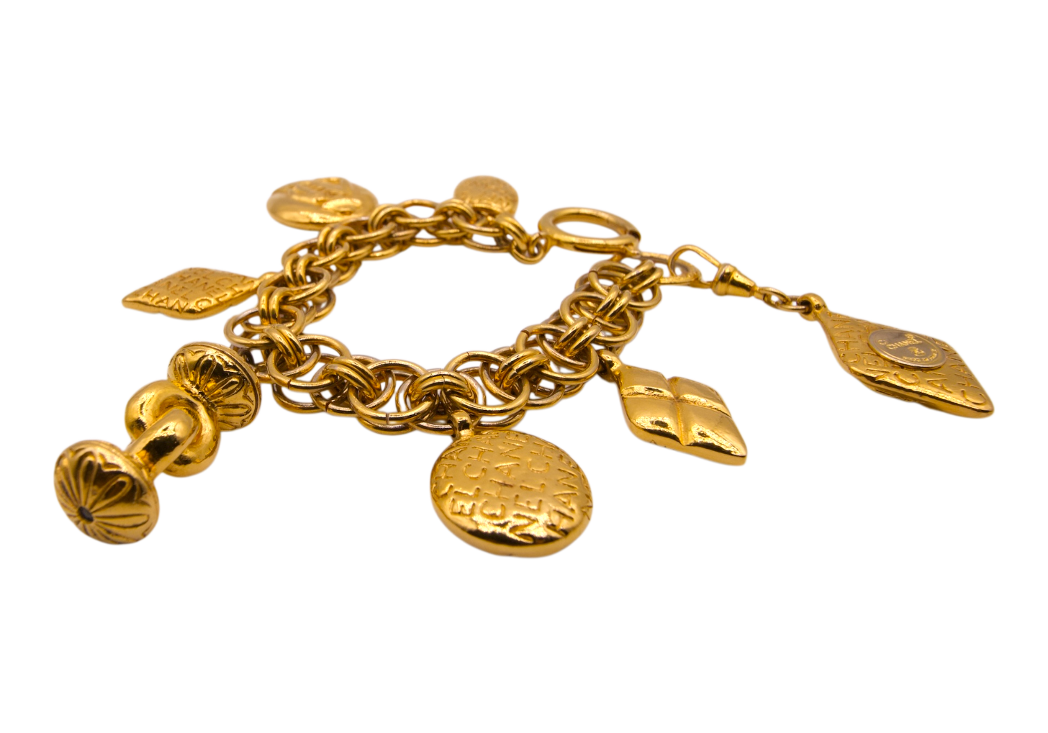 Chanel Vintage Mademoiselle Charm Bracelet