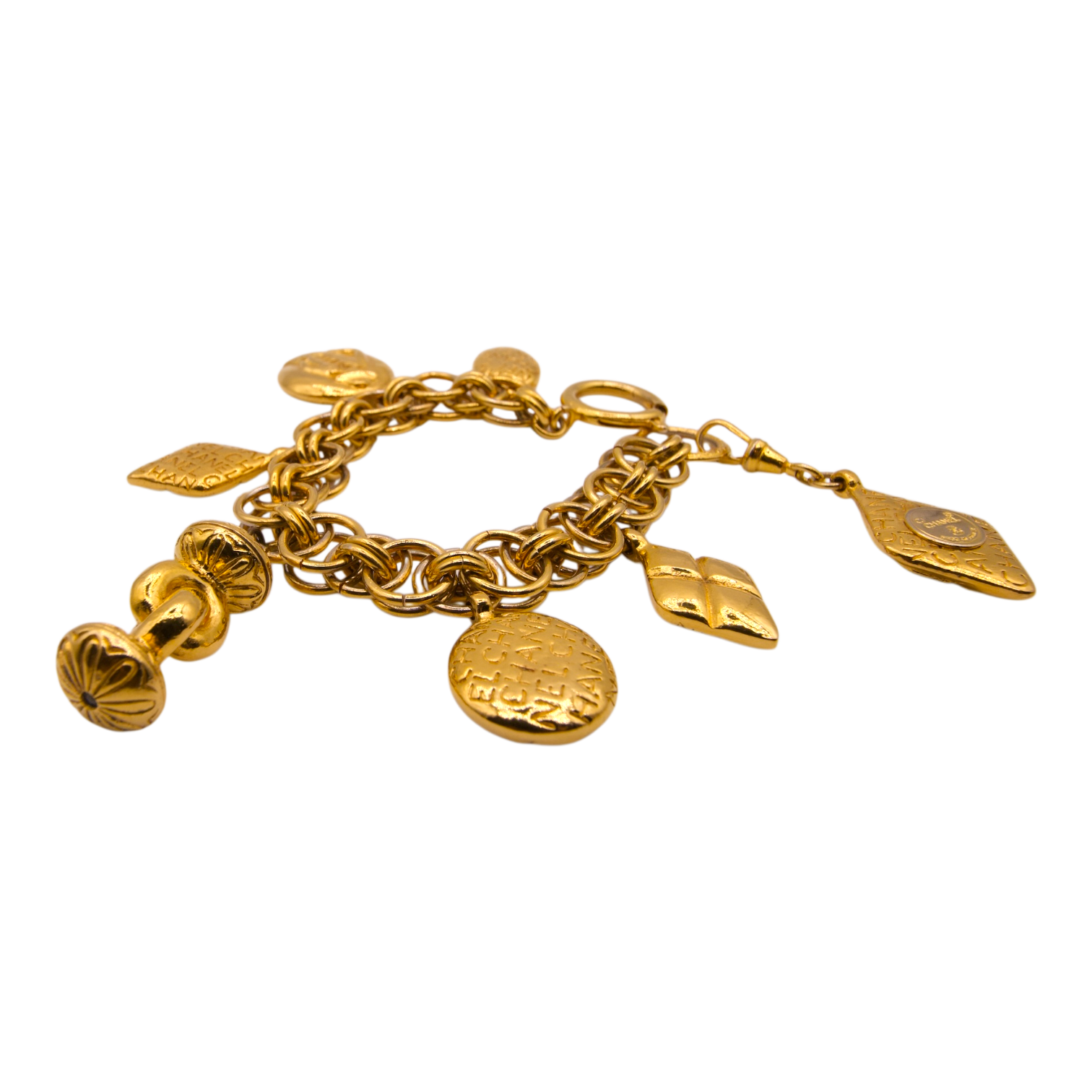 Chanel Vintage Mademoiselle Charm Bracelet