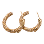 Chanel Twisted Hoop Earrings