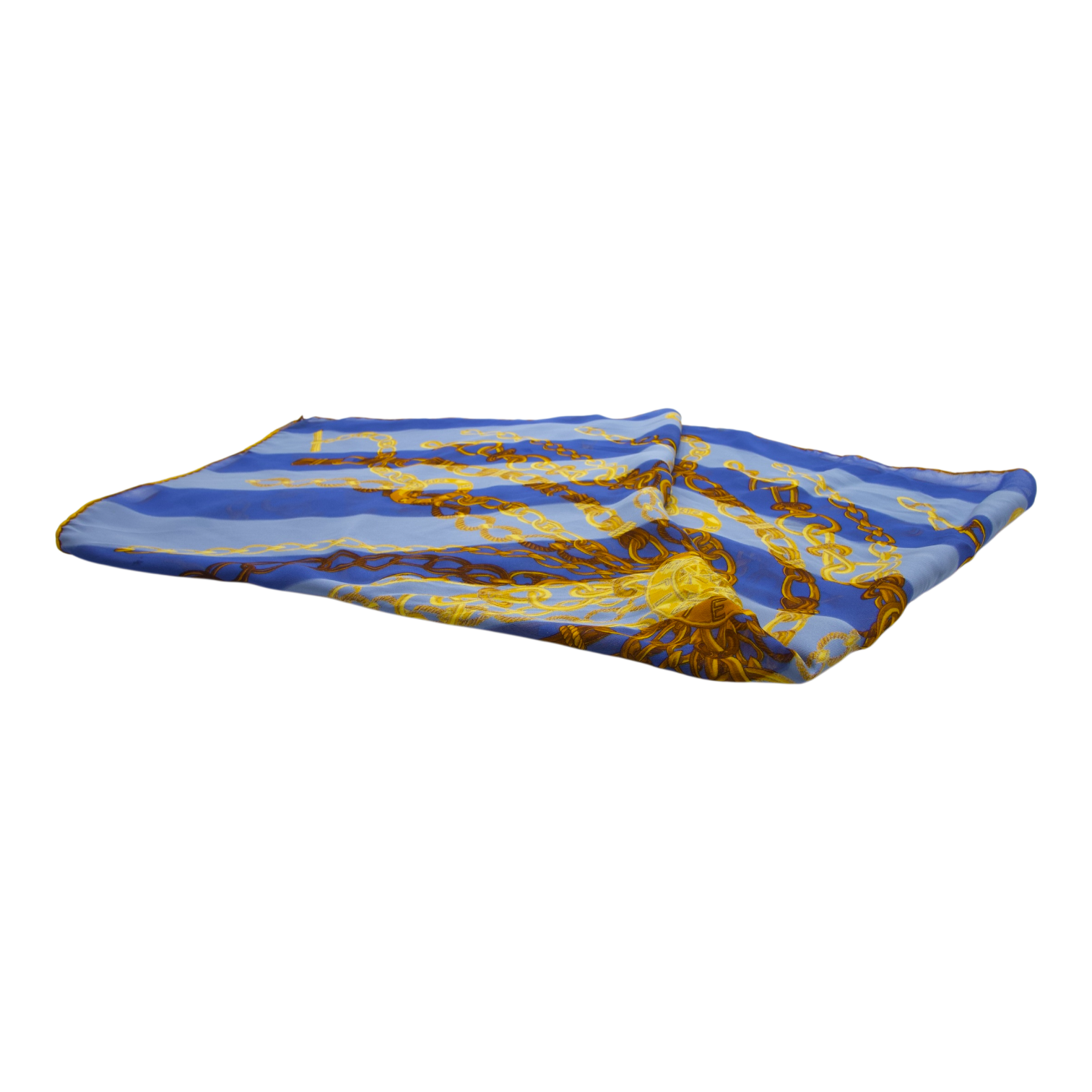 Celine Silk Scarf Blue