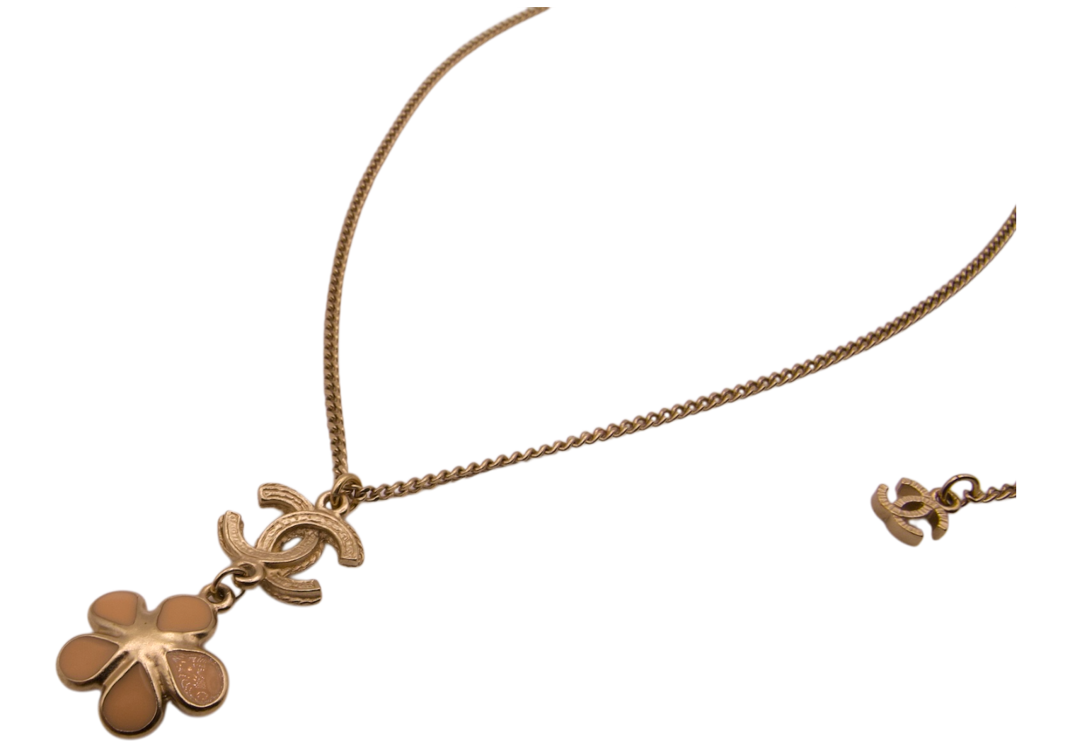 Chanel Camellia Flower Pendant Necklace