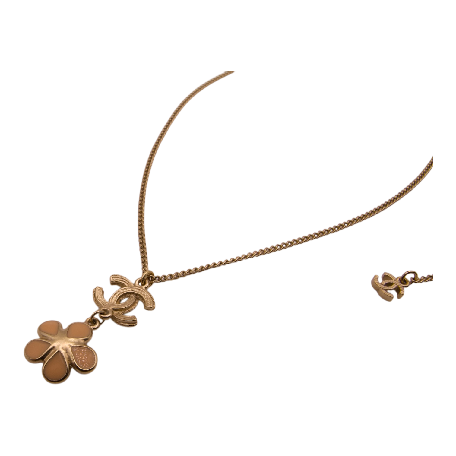 Chanel Camellia Flower Pendant Necklace