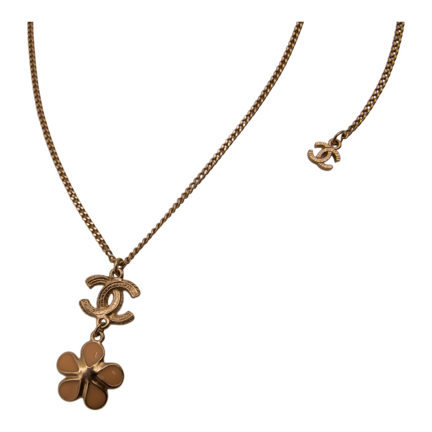 Chanel Camellia Flower Pendant Necklace