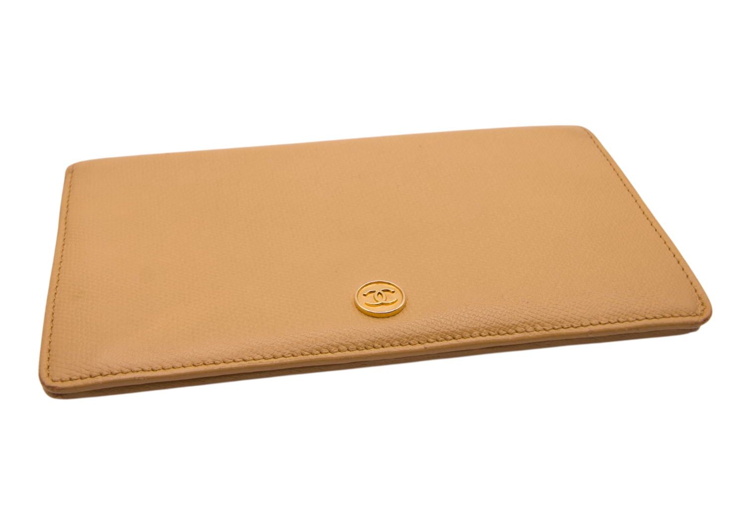 Chanel Caviar Leather Wallet Tan