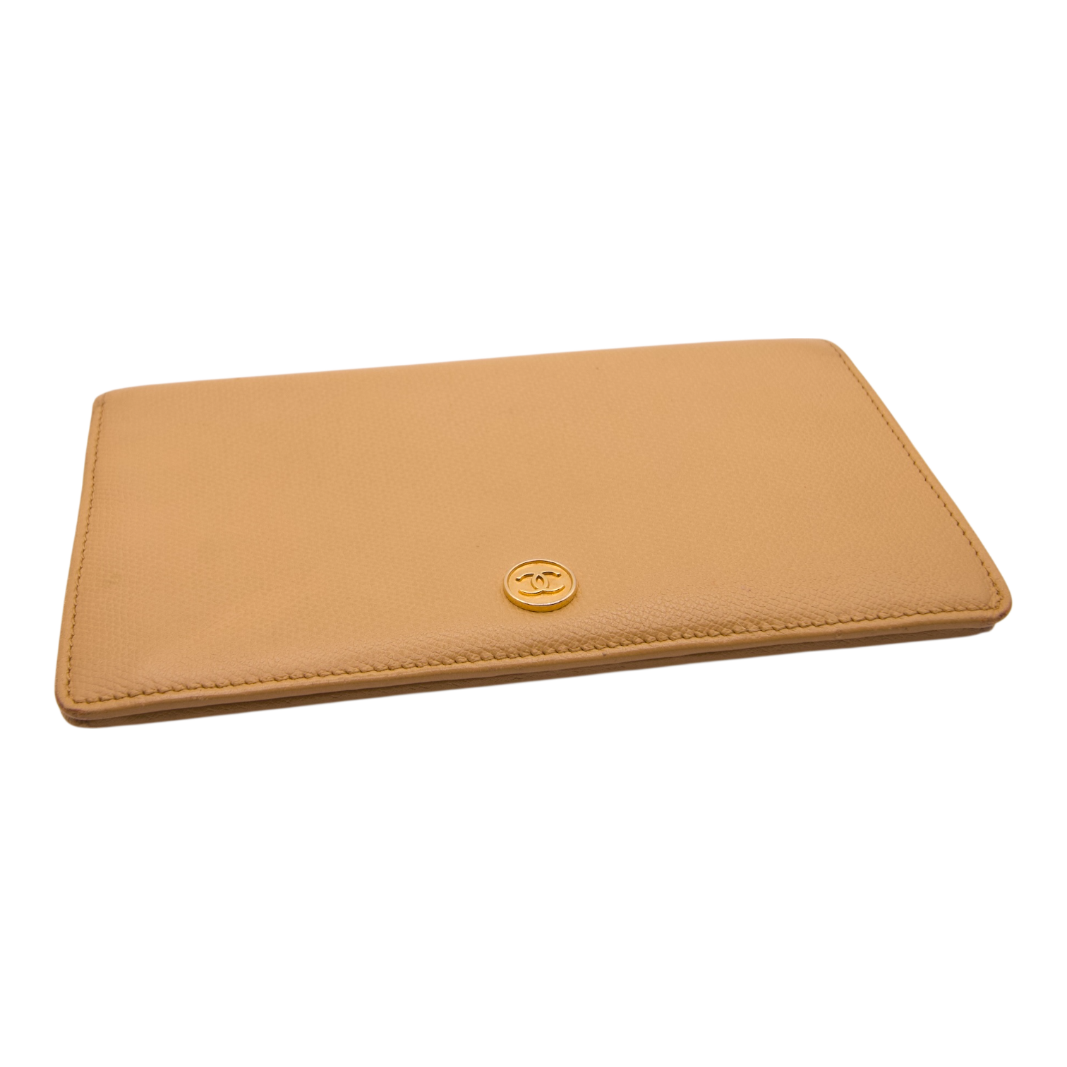 Chanel Caviar Leather Wallet Tan