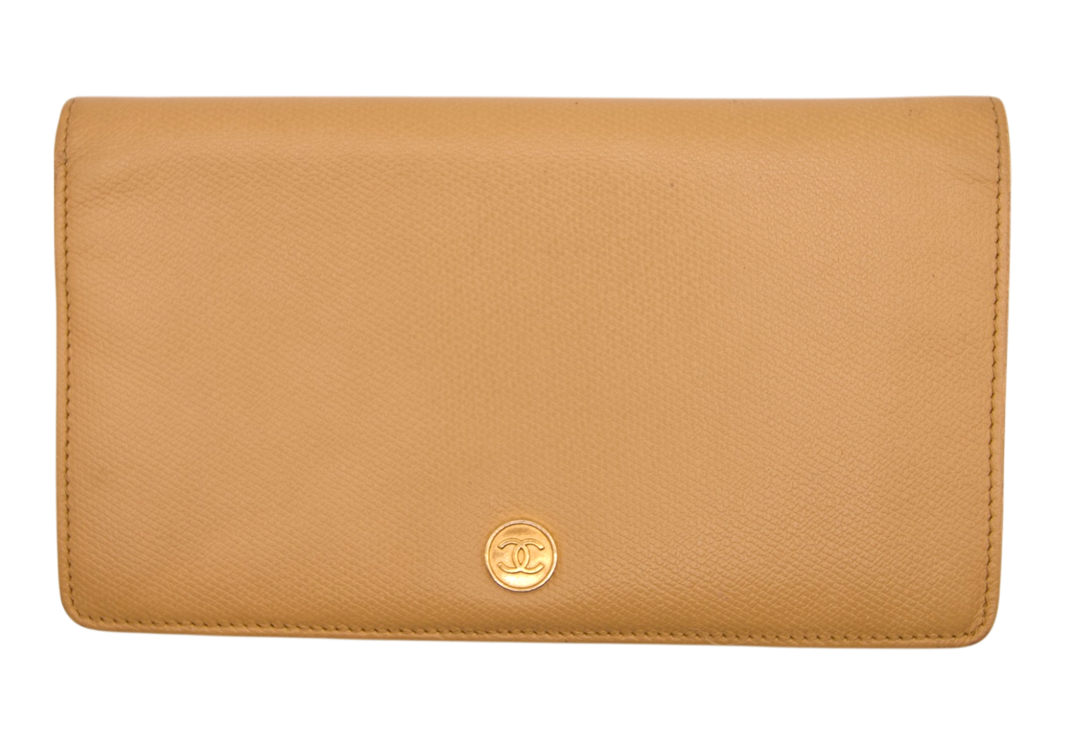 Chanel Caviar Leather Wallet Tan