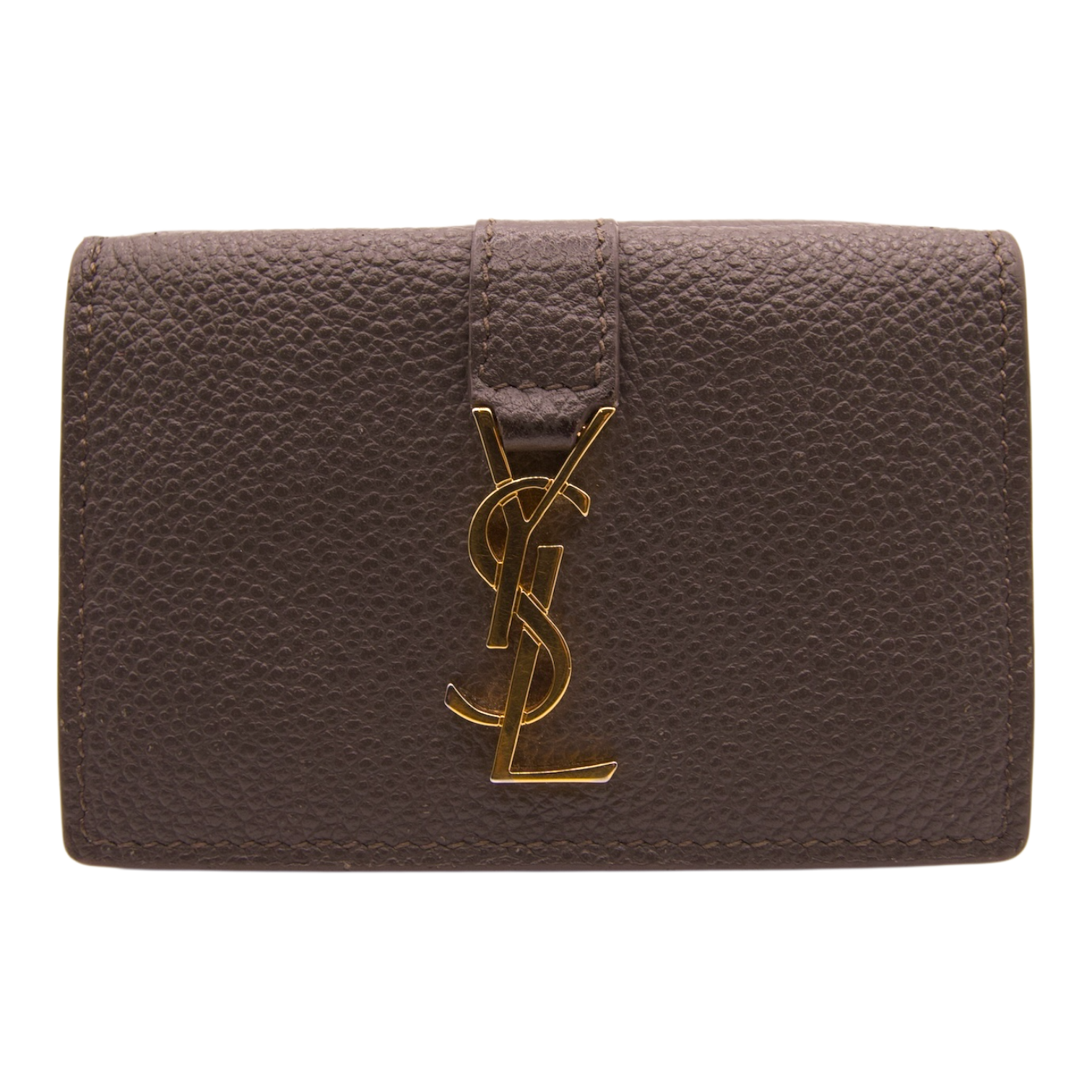 YSL Cassandre Bifold Wallet Moss Green