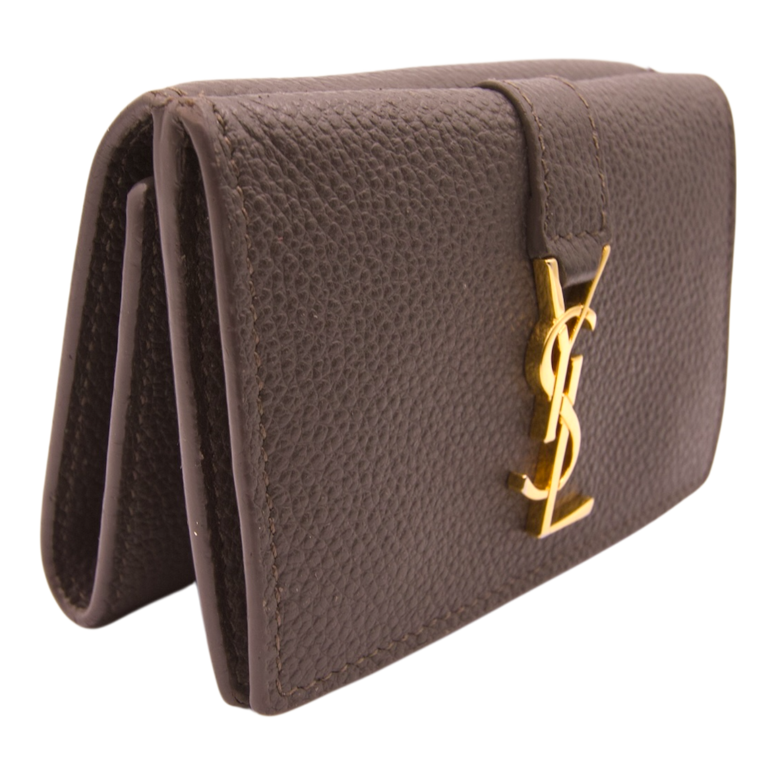 YSL Cassandre Bifold Wallet Moss Green