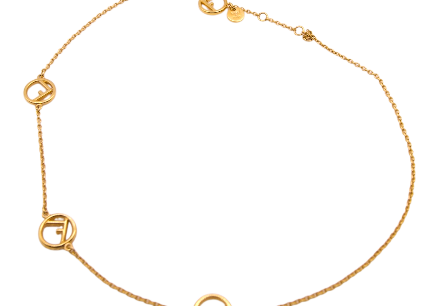 Fendi F is Necklace Gold
