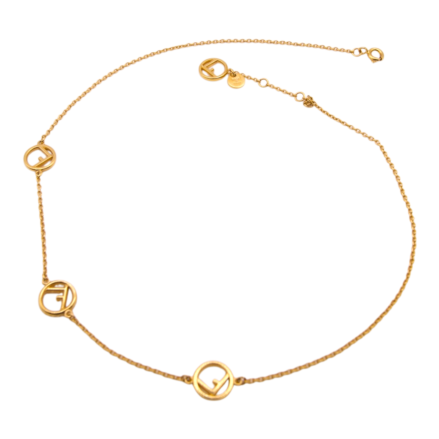 Fendi F is Necklace Gold