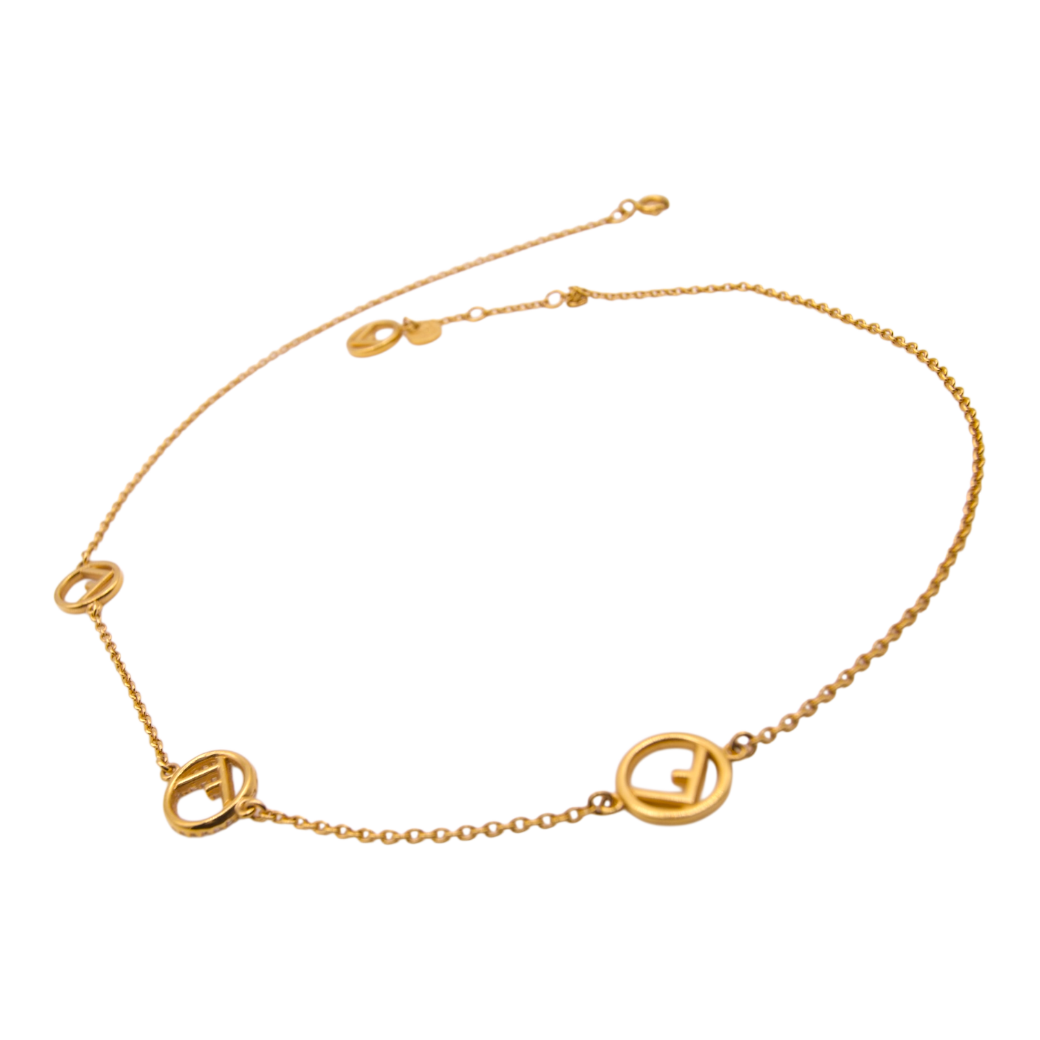 Fendi F is Necklace Gold