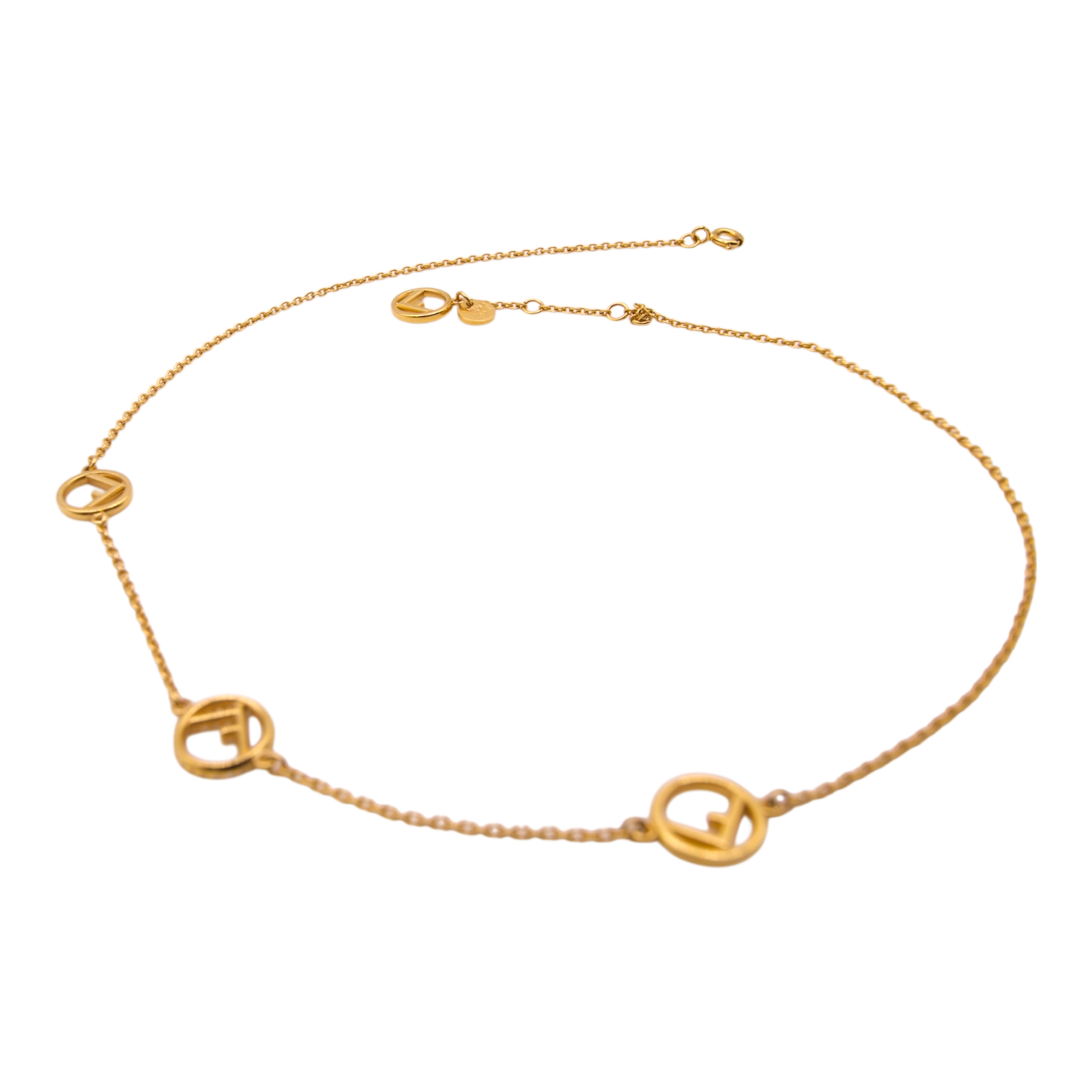 Fendi F is Necklace Gold