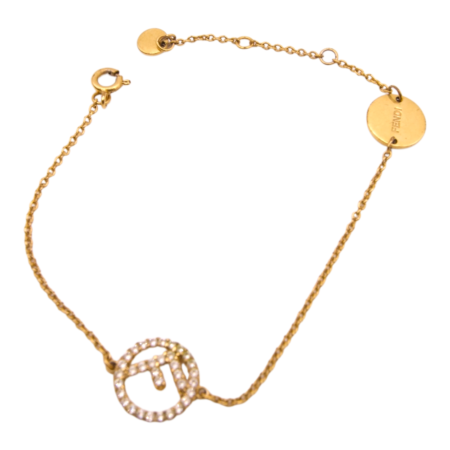Fendi Crystal F is Bracelet