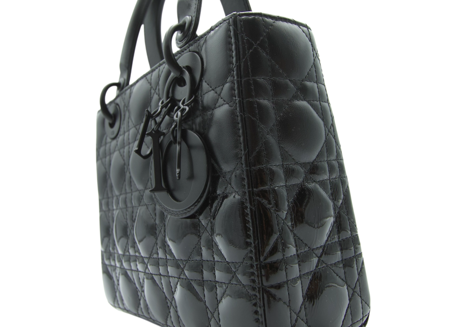 Dior Lady Dior Small Matte Black Lambskin