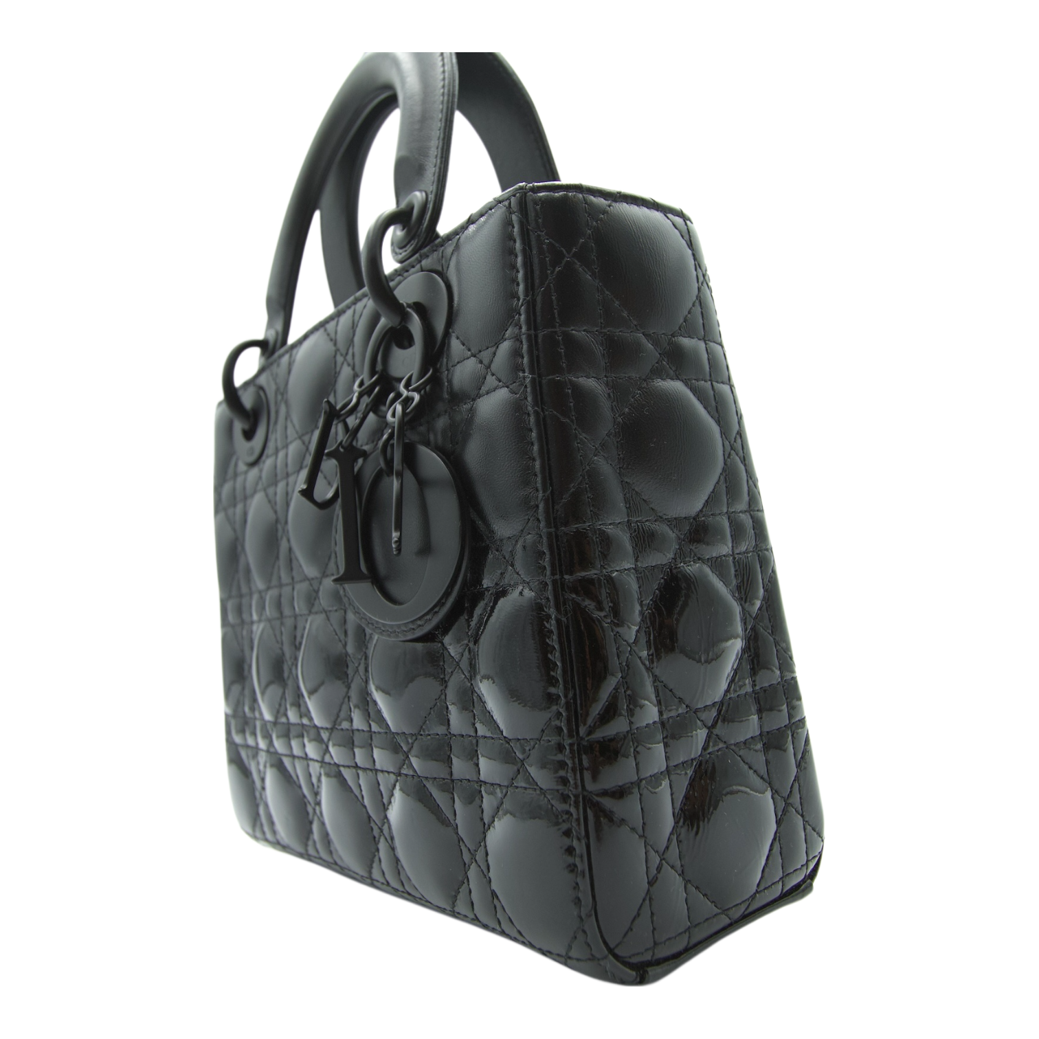 Dior Lady Dior Small Matte Black Lambskin