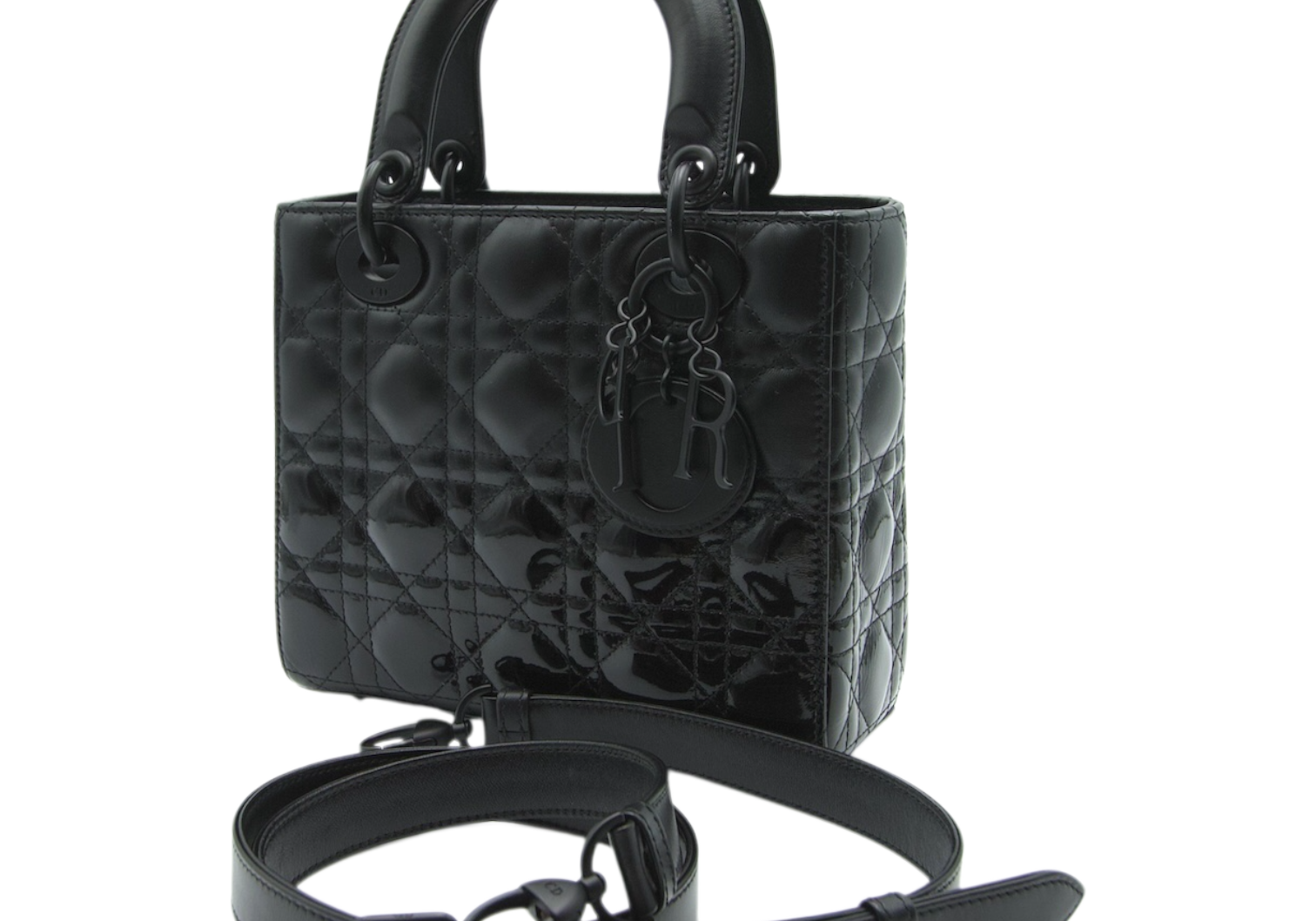 Dior Lady Dior Small Matte Black Lambskin