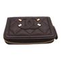 Chanel Caviar Leather Quilted Zip Wallet Black