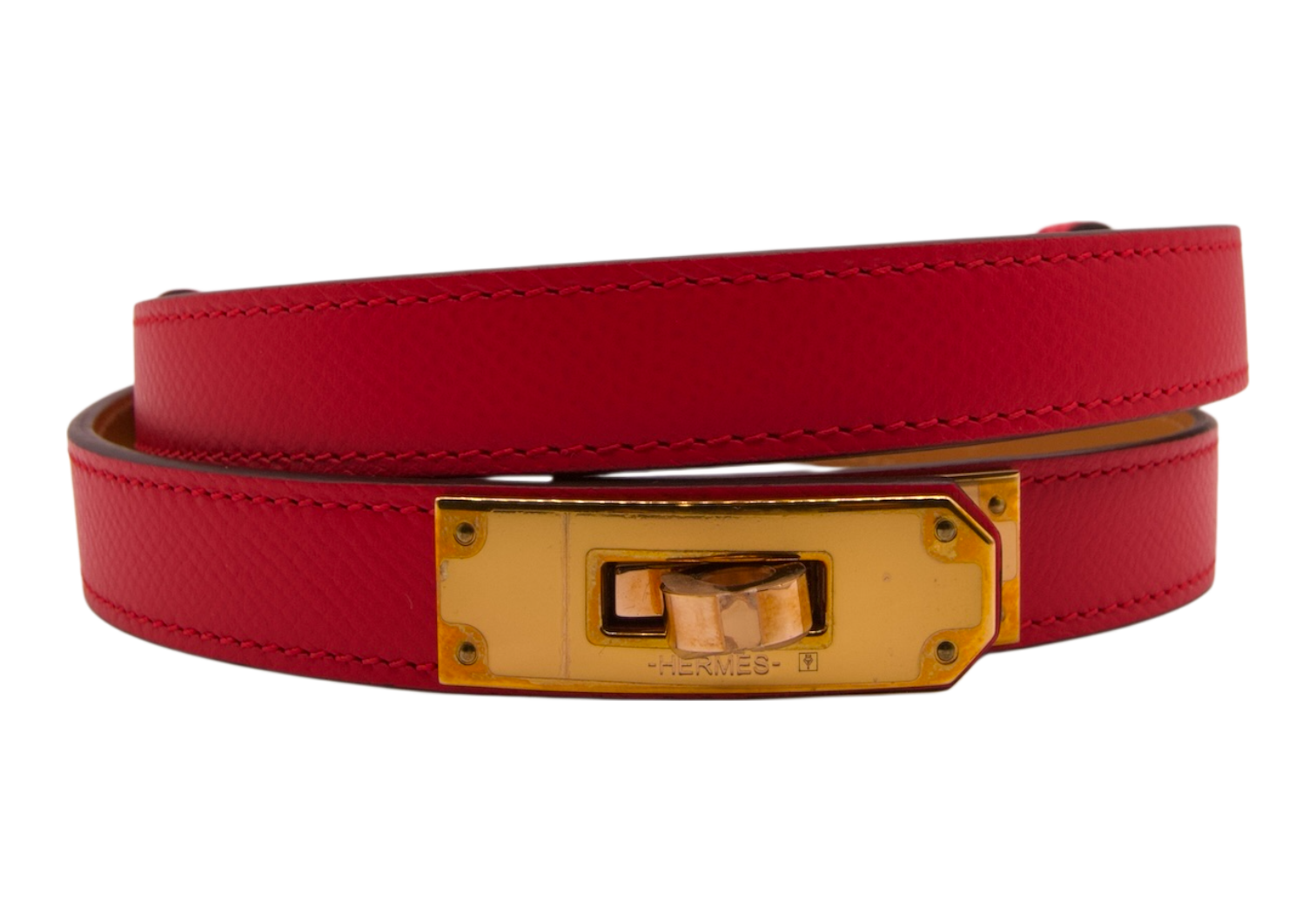 Hermès Kelly Double Tour Leather Bracelet
