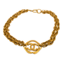 Vintage Chanel Gold Plated Multi Chain Necklace