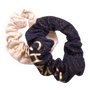 Chanel Set Of Two Metallic Scrunchies