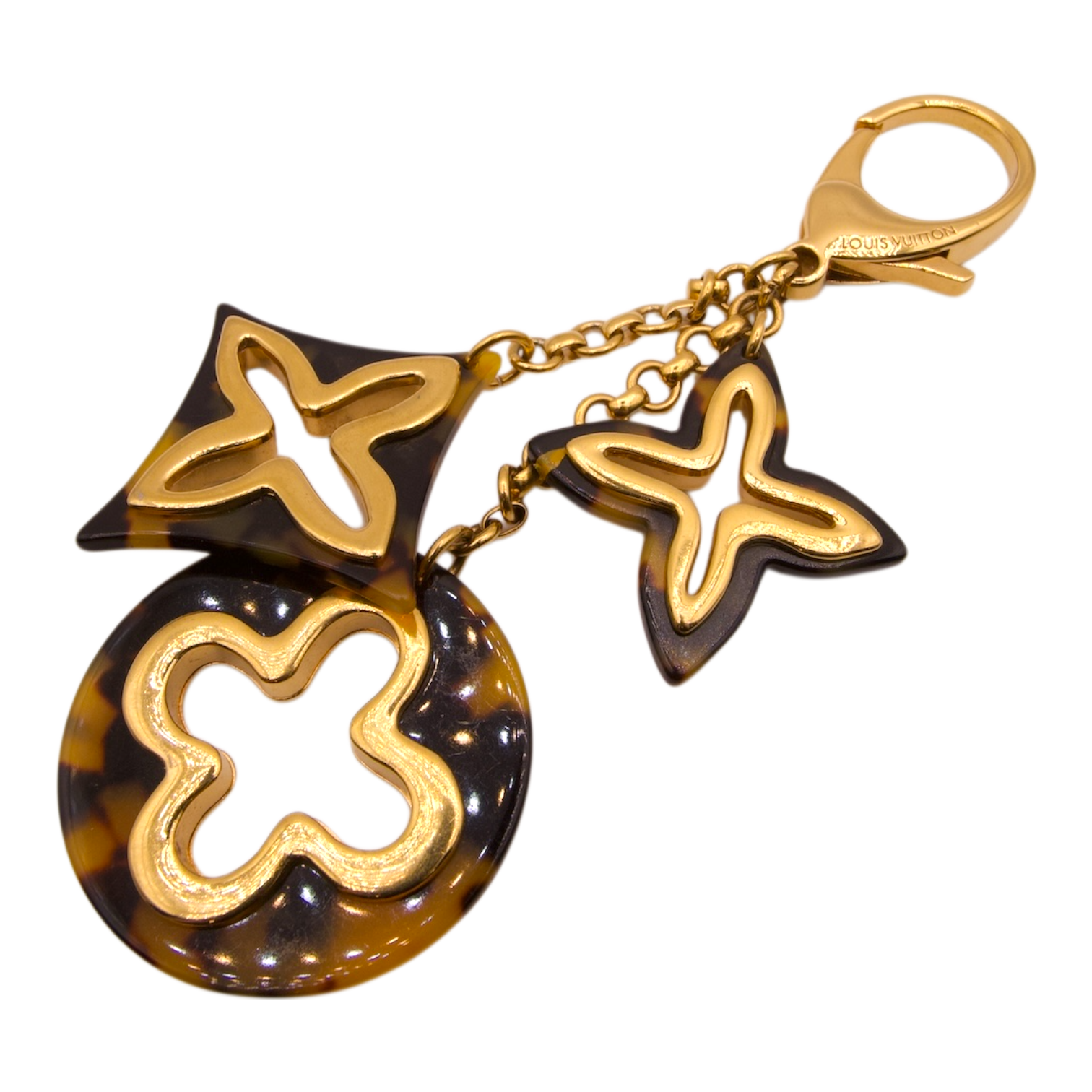 Louis Vuitton Monogram Flower Keychain Bag Charm