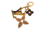 Louis Vuitton Gold Monogram Flower Keychain