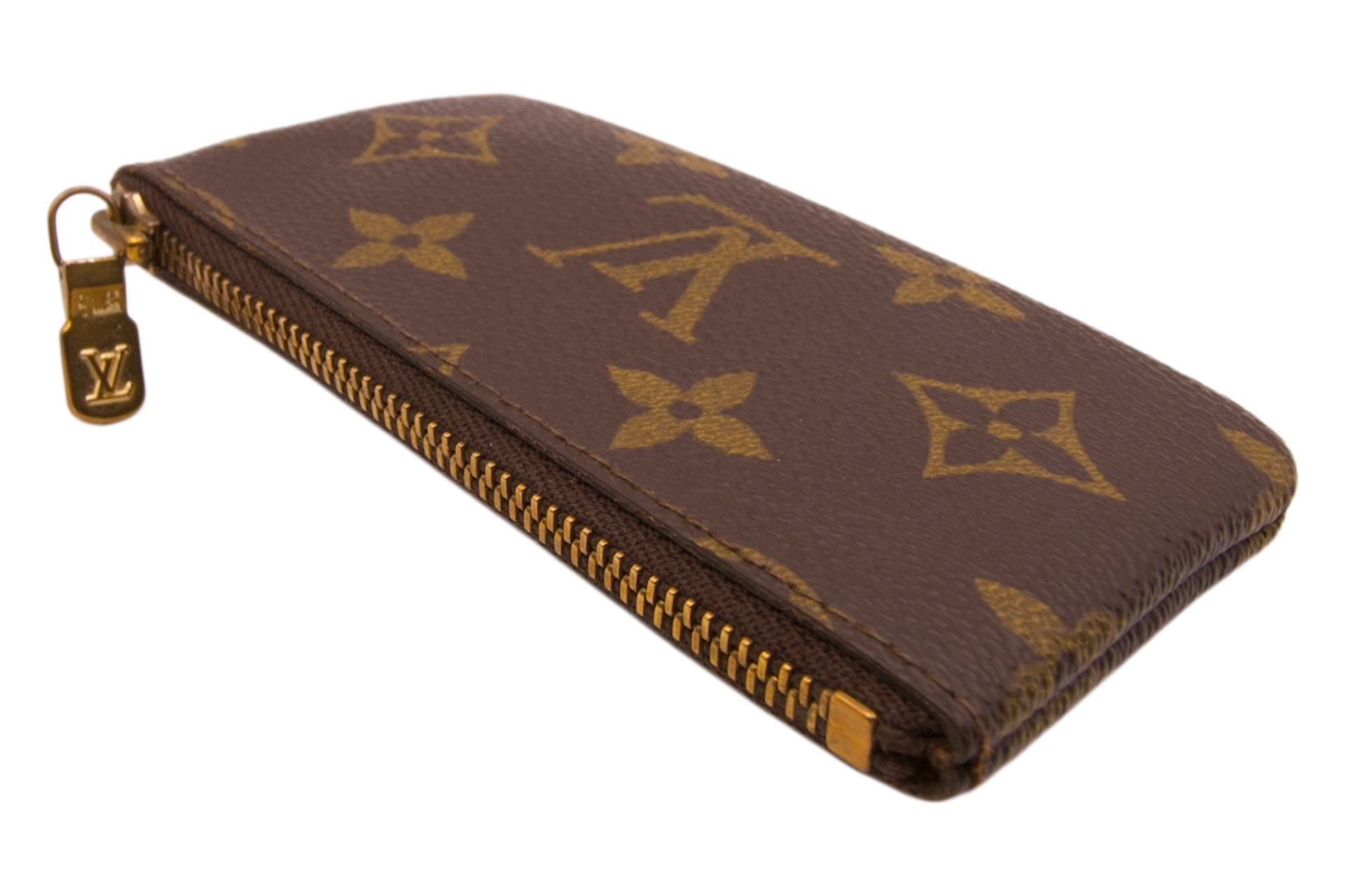 Louis Vuitton Monogram Key Pouch Brown