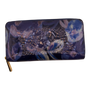 Louis Vuitton Zippy Wallet Grand Blue Patent Leather Floral