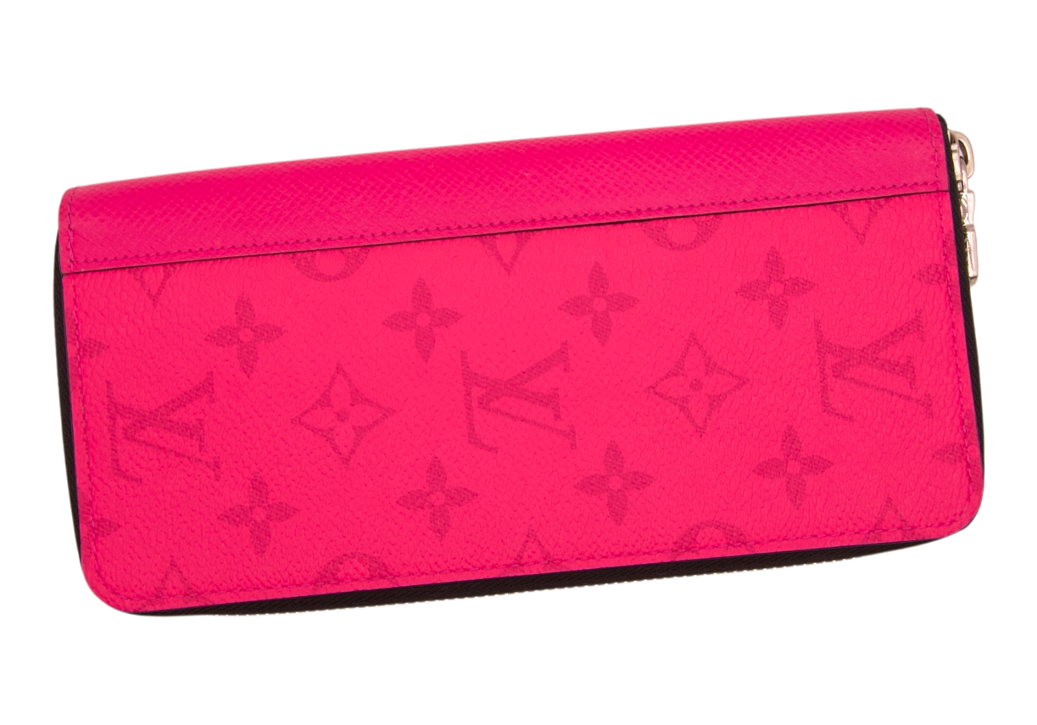Louis Vuitton Hot Pink Monogram Leather Zip Wallet