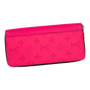 Louis Vuitton Hot Pink Monogram Leather Zip Wallet