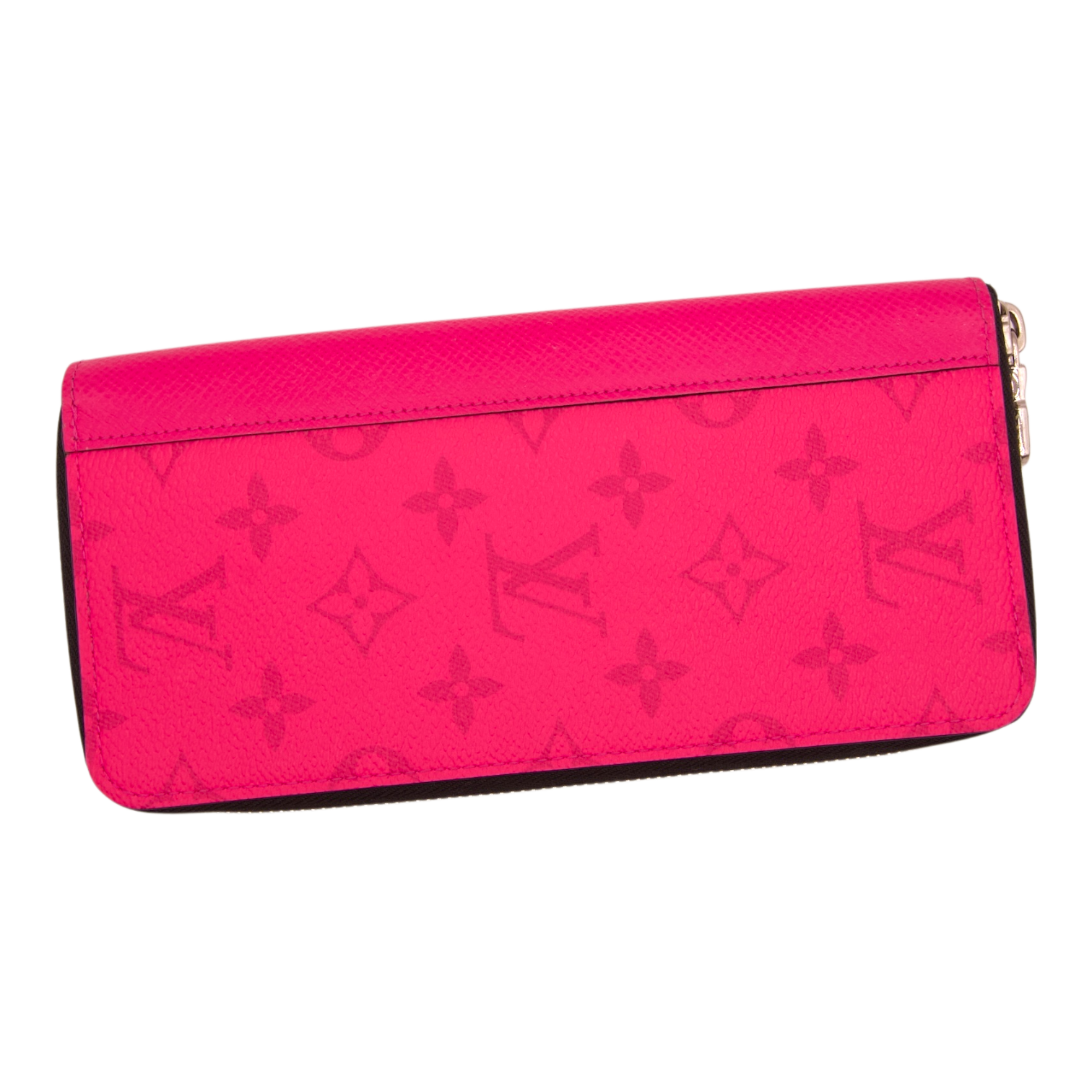Louis Vuitton Hot Pink Monogram Leather Zip Wallet