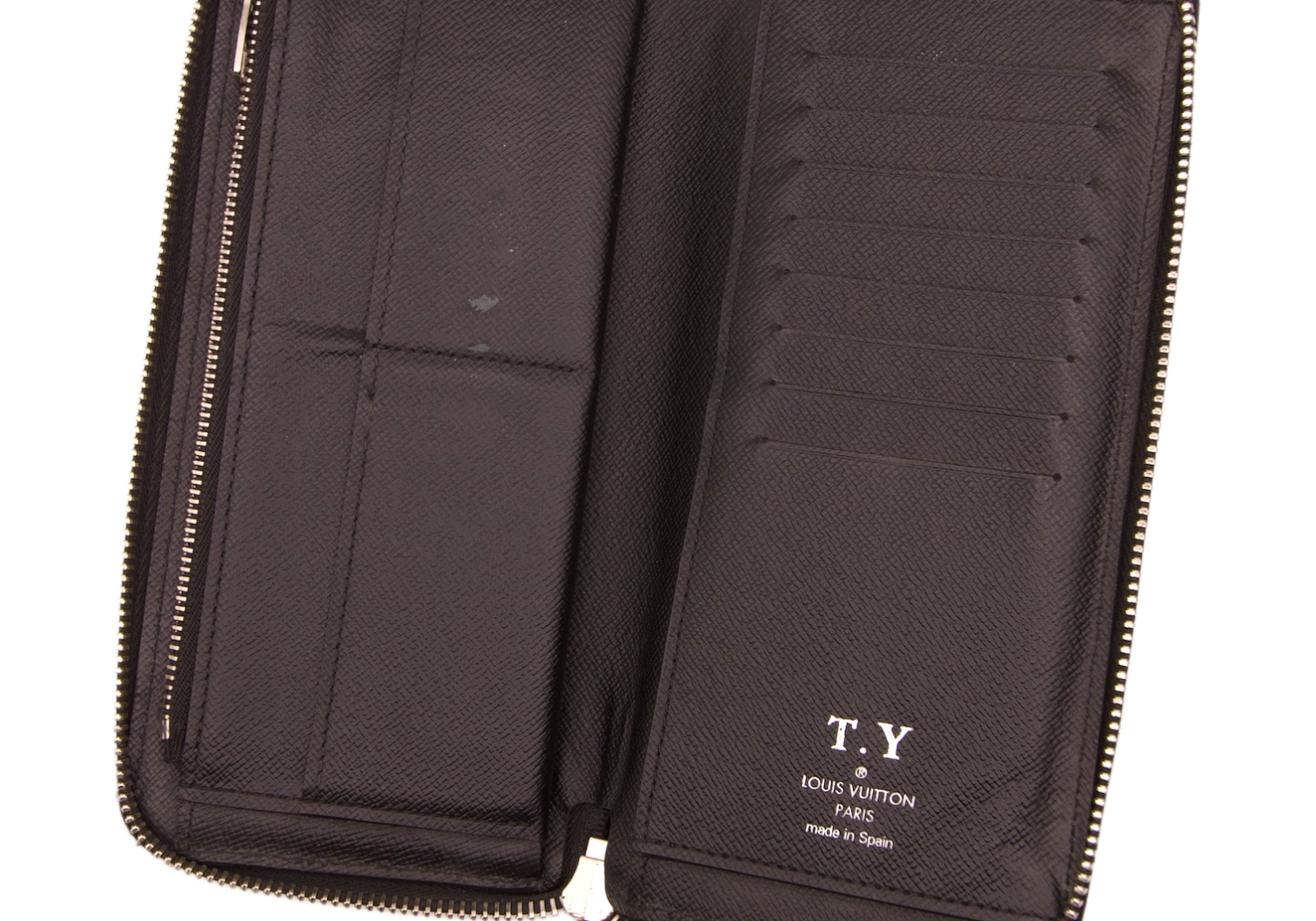 Louis Vuitton Épi Leather Zip Wallet Black