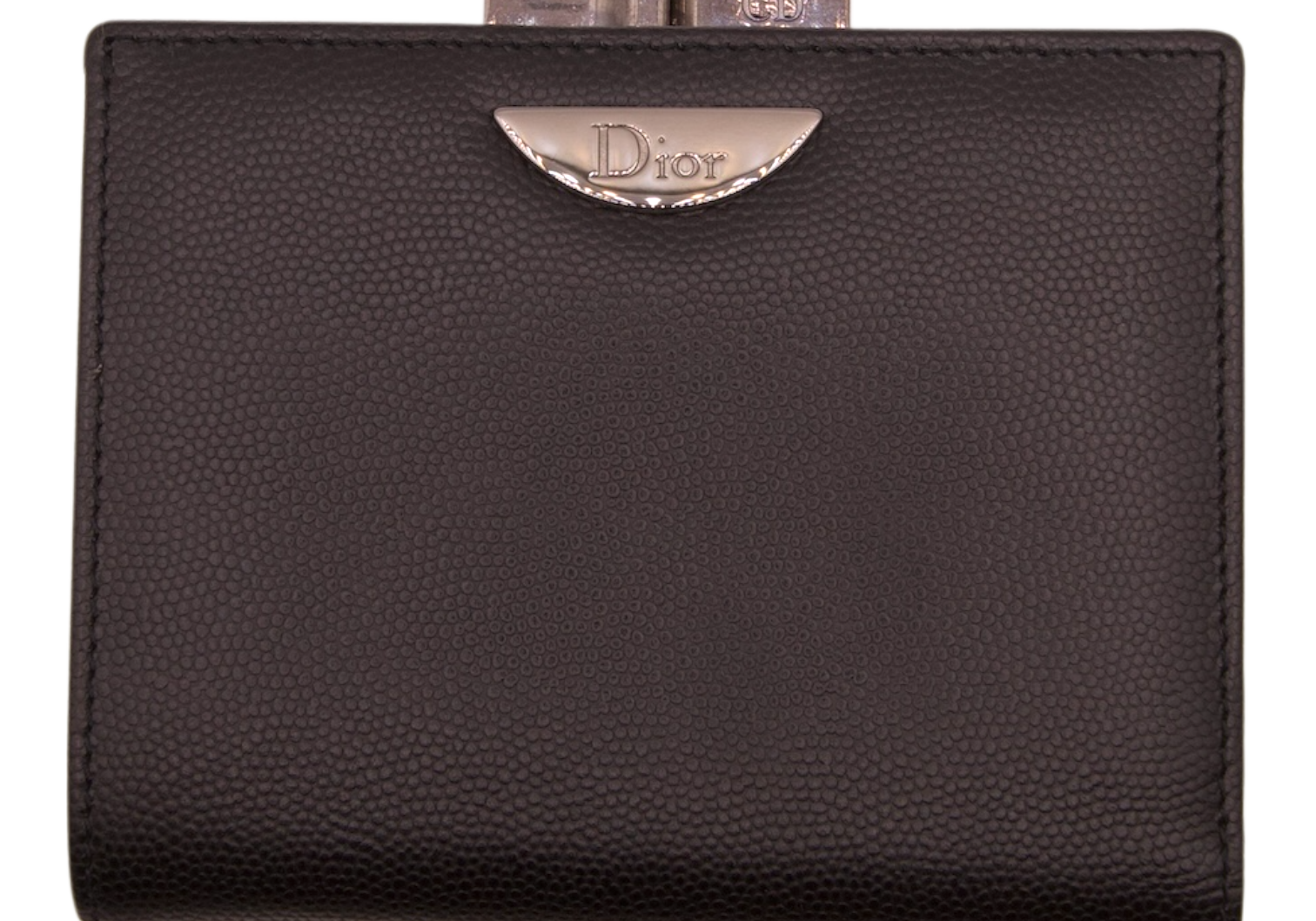 Dior Grained Leather Wallet Black