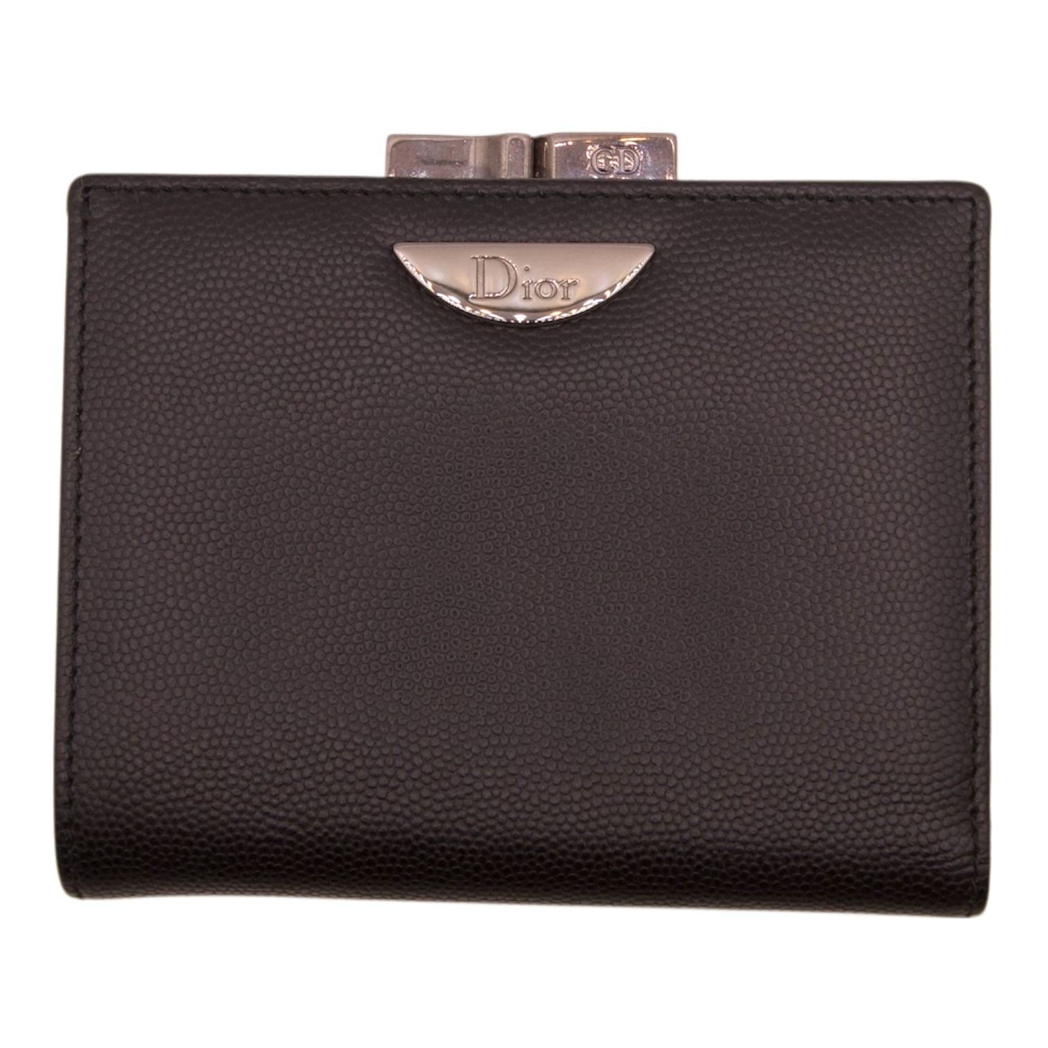 Dior Grained Leather Wallet Black