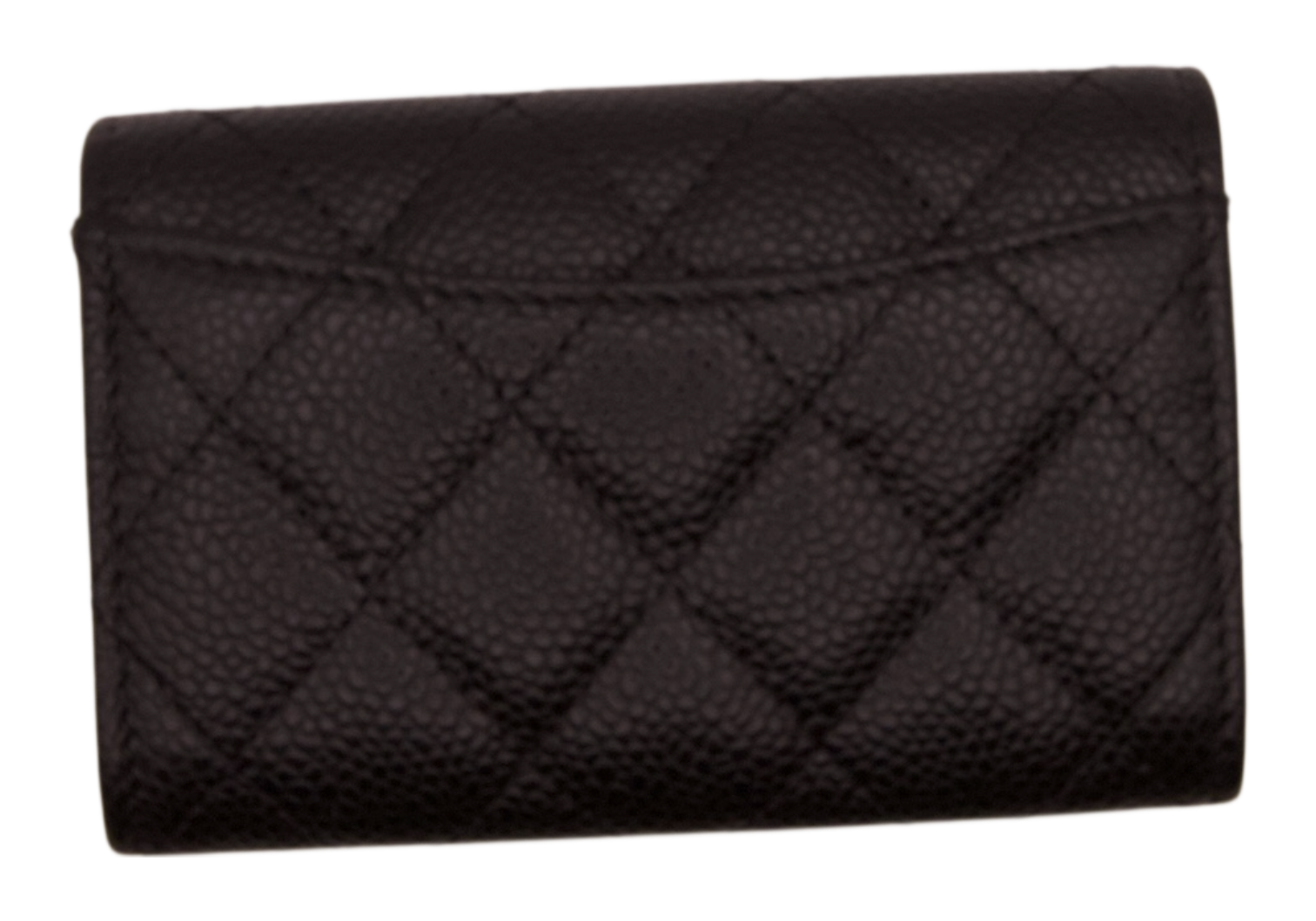Chanel Black Caviar Quilted Wallet
