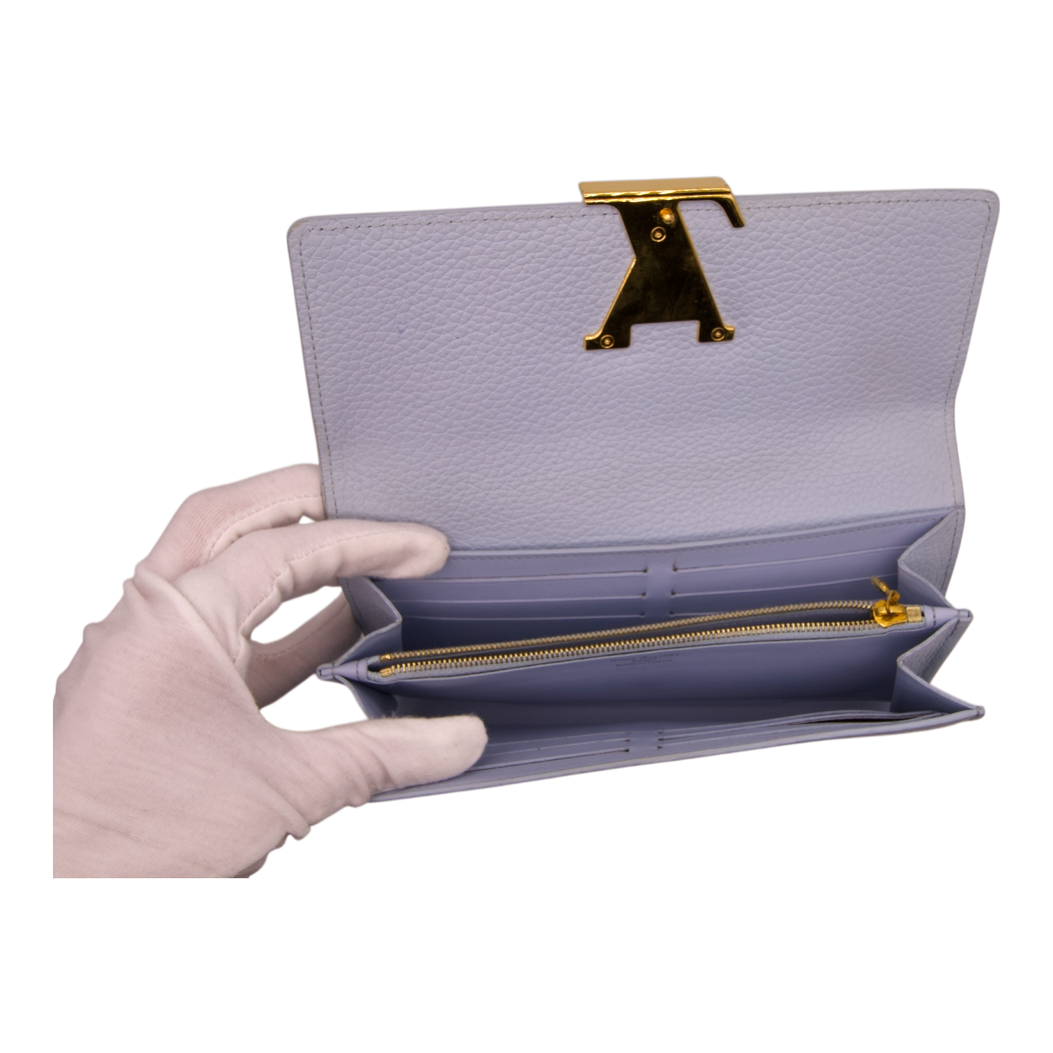 Louis Vuitton Capucines Long Wallet Powder Blue