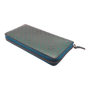 Gucci Guccissim Patent Leather Zip Wallet Teal