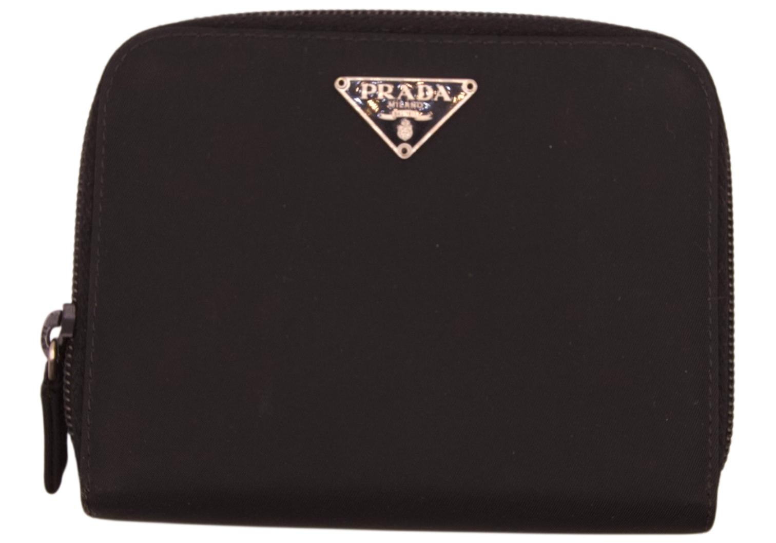 Prada Zip Wallet Black Nylon