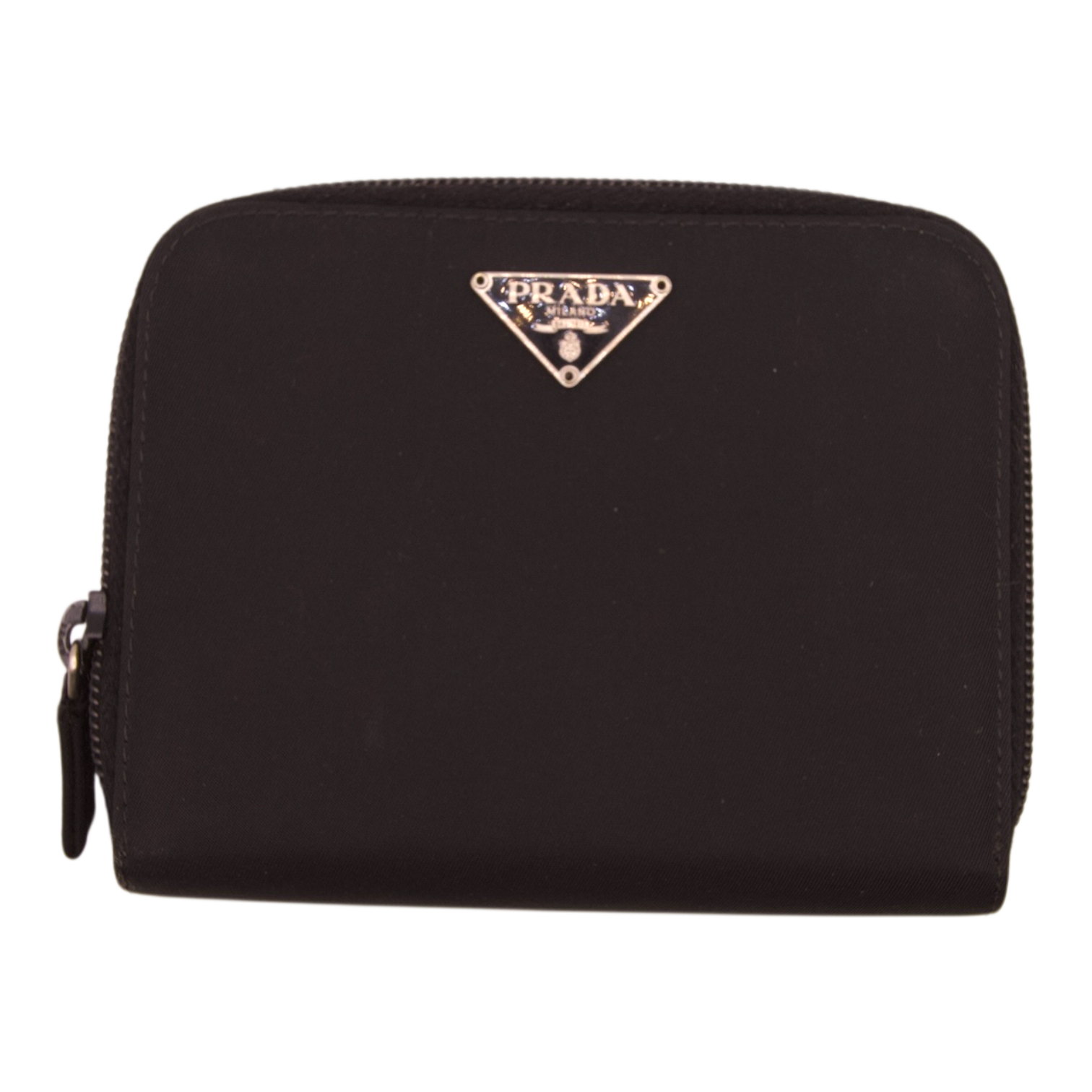 Prada Zip Wallet Black Nylon